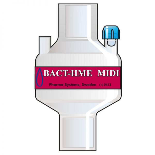Bact HME Midi Port. Tidal volume (ml): 100–1200 ml.