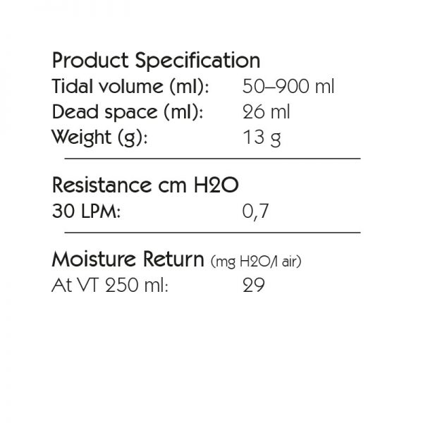 Spec HME 10 Port 2, Tidal Volume: 50-900 ml. 6065
