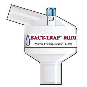 Bact Trap Midi Port Angle. Tidal volume (ml): 100–1200 ml.