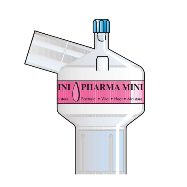 Pharma Mini Port Angle. Tidal volume (ml): 50–900 ml.