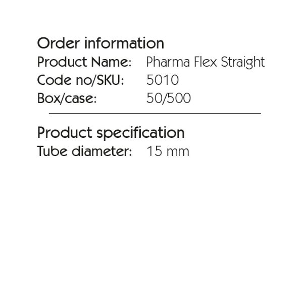 Pharma Flex Straight 5010. The flexible link between the patient and breathing systems – a tool for positioning control